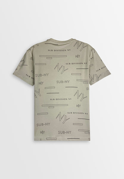 Men Short-Sleeve Graphic Tee - Khaki - 410349