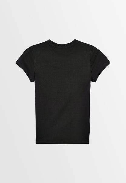 Women Short-Sleeve Graphic Tee - Black - M3W693