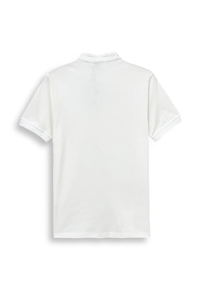 Men Short-Sleeve Fashion Polo Tee - White - S3M625