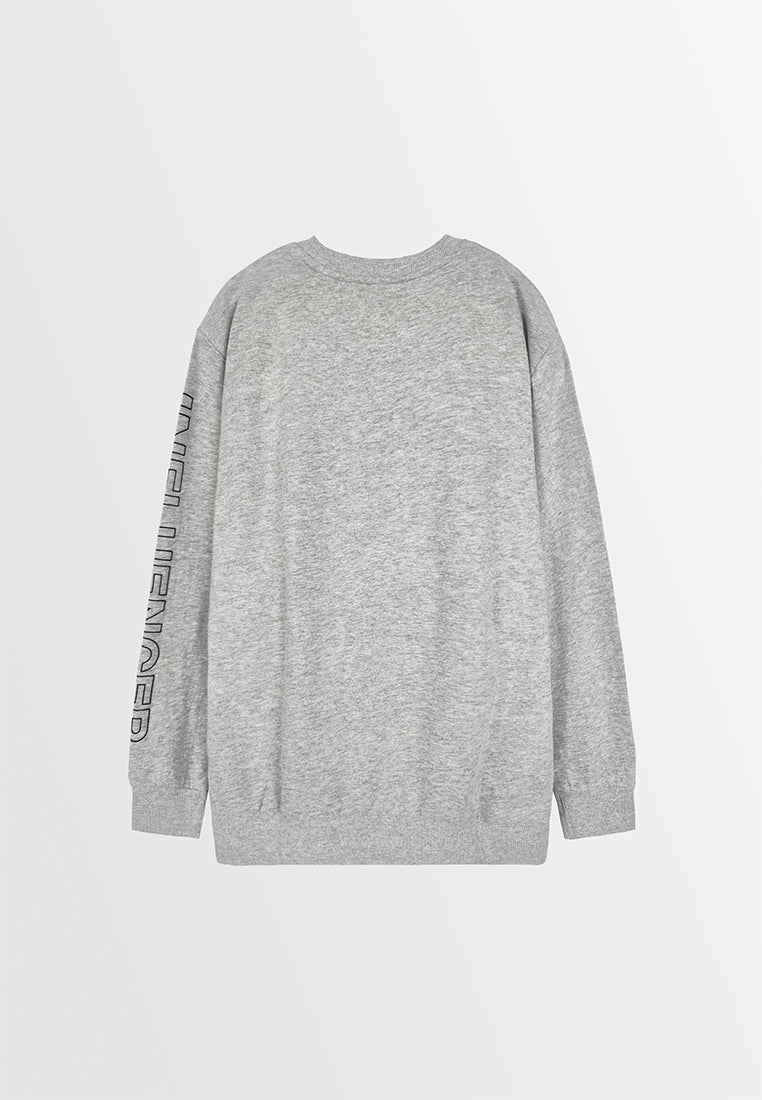 Men Long-Sleeve Sweatshirt - Grey - H0M508