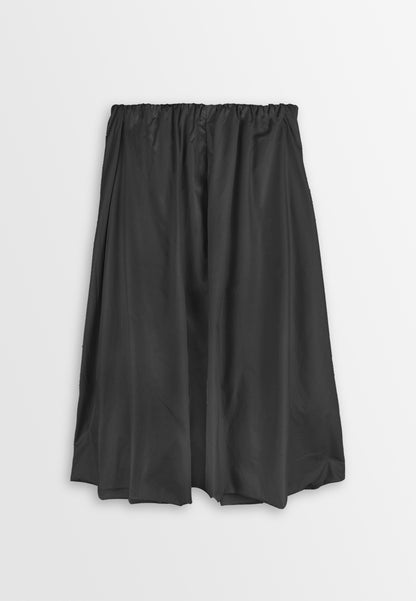 Women Bubble Midi Skirt - Black - 410479