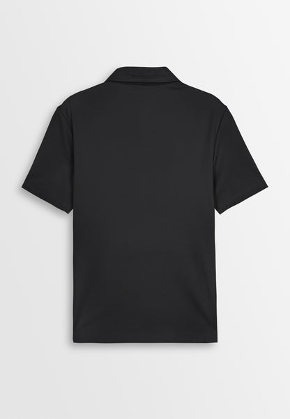 Men Short-Sleeve Polo Tee - Black - 410282