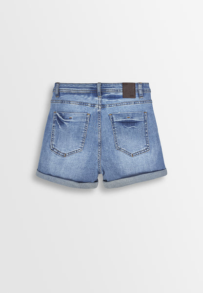 Women Short Jeans - Light Blue - 410263