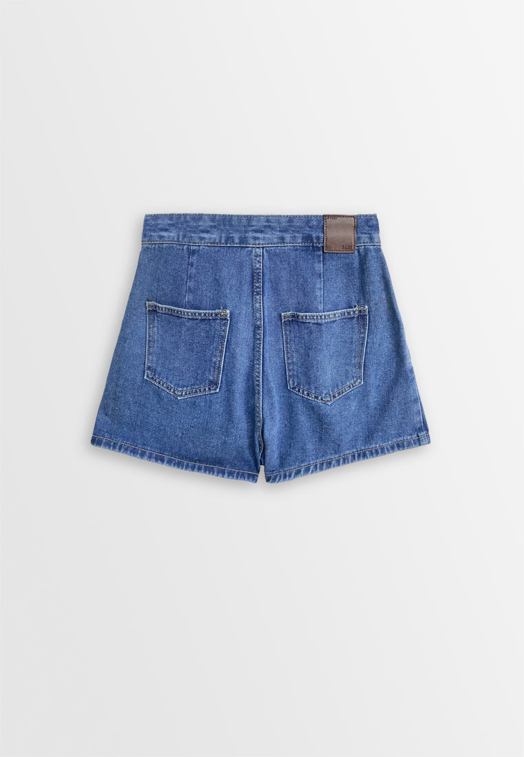 Women Denim Short - Blue - 510105