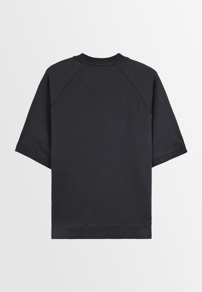 Men Oversized T-Shirt Short Sleeve- Black - 310199