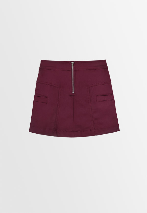 Women Skort - Maroon - 310216