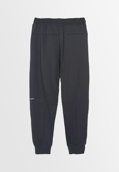 Men Long Jogger - Black - M3M856