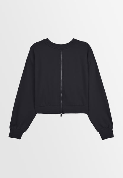 Women Long-Sleeve Sweatshirt - Black - 410003