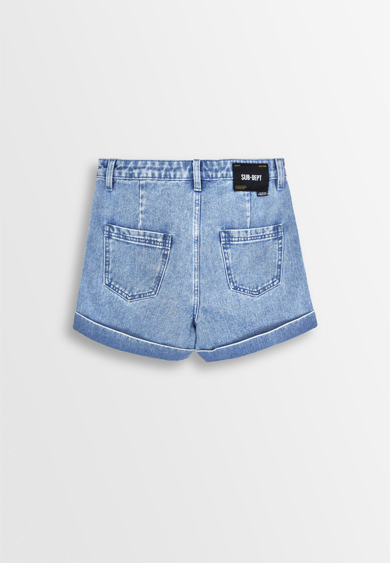 Women Short Jeans - Blue - 310134