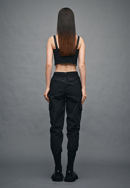 Women Long Pants Jogger - Black - 410317