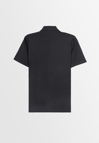 Men Short-Sleeve Polo Tee - Black - 410048