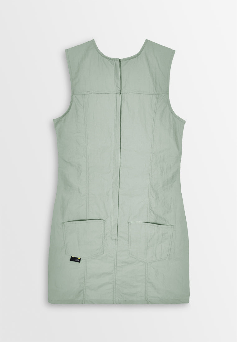 Women Sleeveless Dress - Light Green - 410296