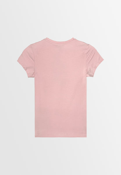 Women Short-Sleeve Graphic Tee - Pink - 410031