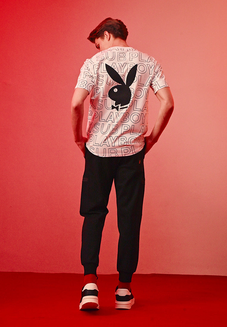 Playboy x SUB Men Short-Sleeve Graphic Tee - White - 410385