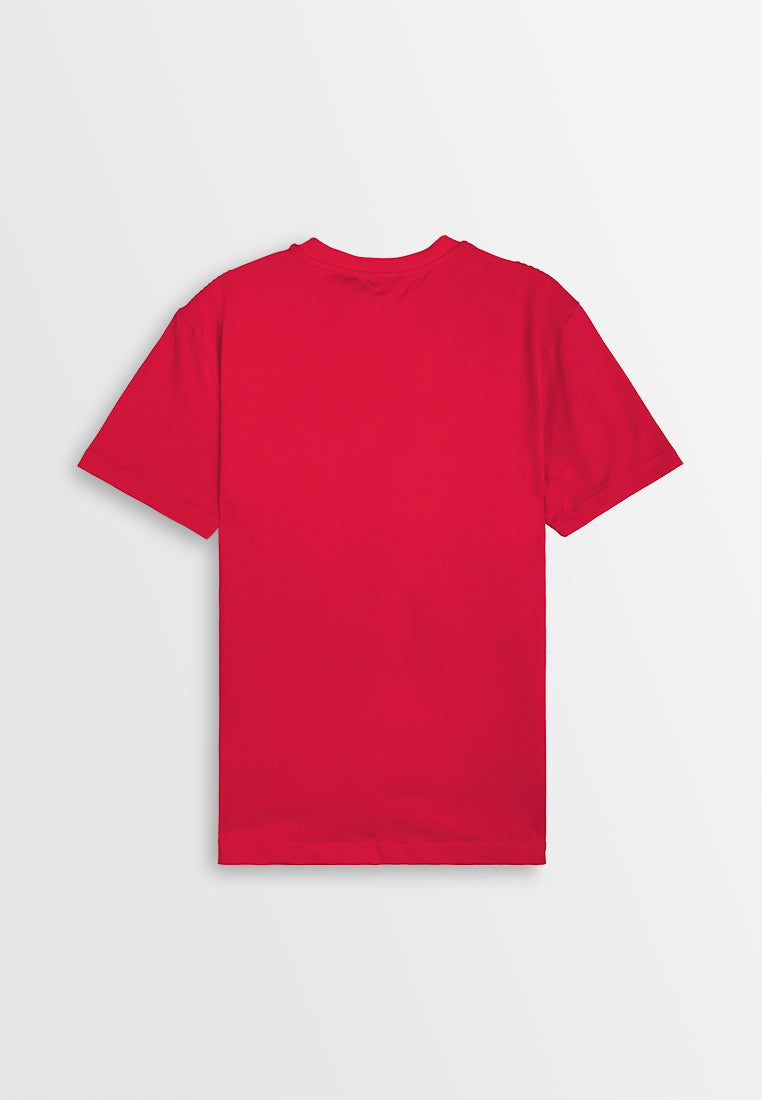 Men Short-Sleeve Graphic Tee - Red - 410401