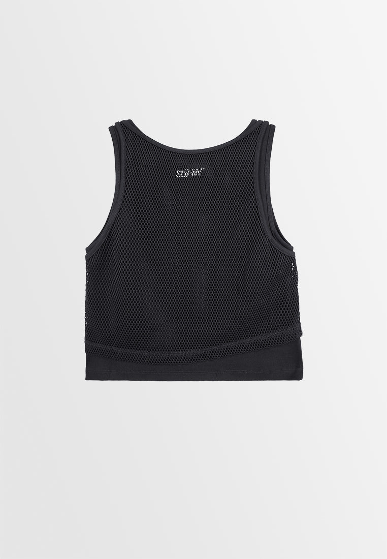 Women Tank Top - Black - 410012