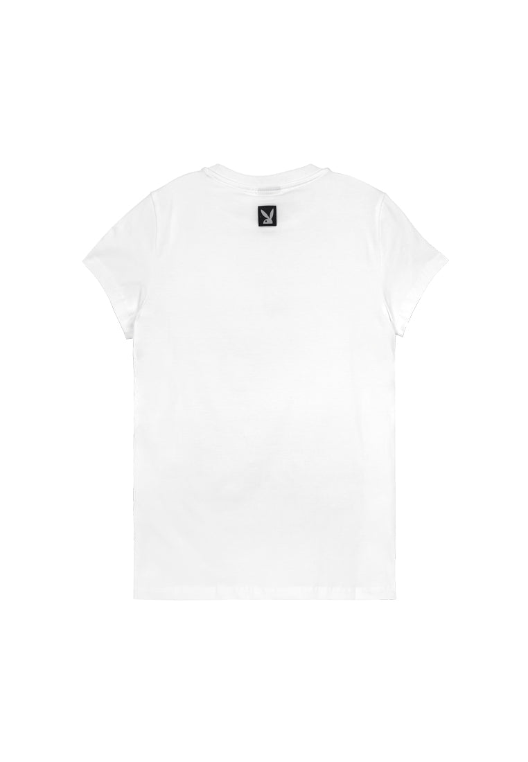 Playboy x SUB Women Short-Sleeve Graphic Tee - White - 410099