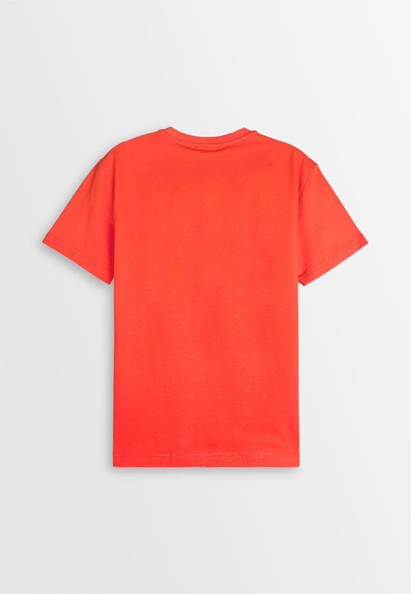 Men Short-Sleeve Graphic Tee - Orange - 410348