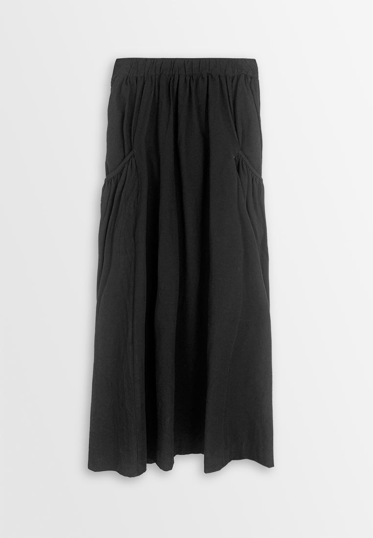 Women Long Skirt - Black - 410260