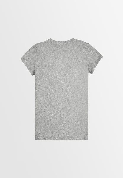 Women Short-Sleeve Graphic Tee - Grey - 310048