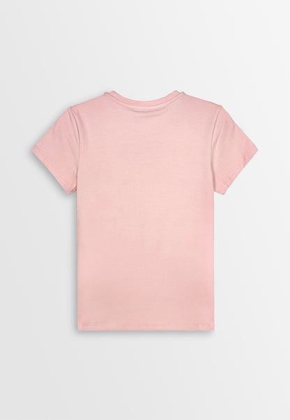 Women Short-Sleeve Graphic Tee - Pink - 410355