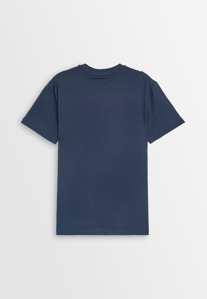 Men Short-Sleeve Basic Tee - Navy - 410408