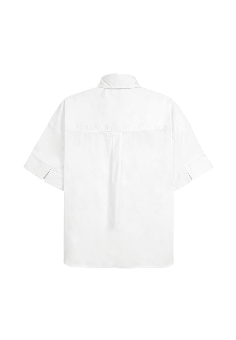 Women Woven Blouse - White - F3W904