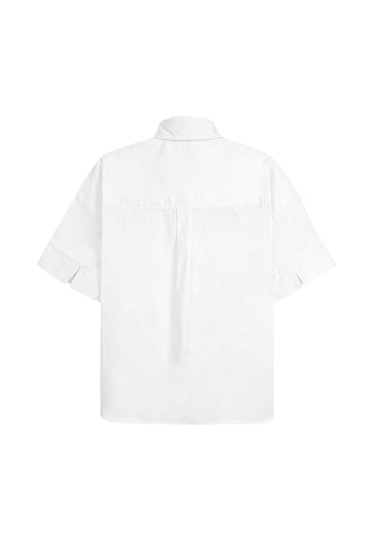 Women Woven Blouse - White - F3W904