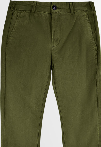 Men Slim Fit Long Pants - Army Green - S3M603