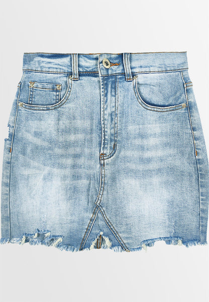 Women Denim Skirt - Light Blue - M3W815