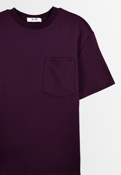 Men Short-Sleeve Fashion Tee - Dark Purple - M3M872