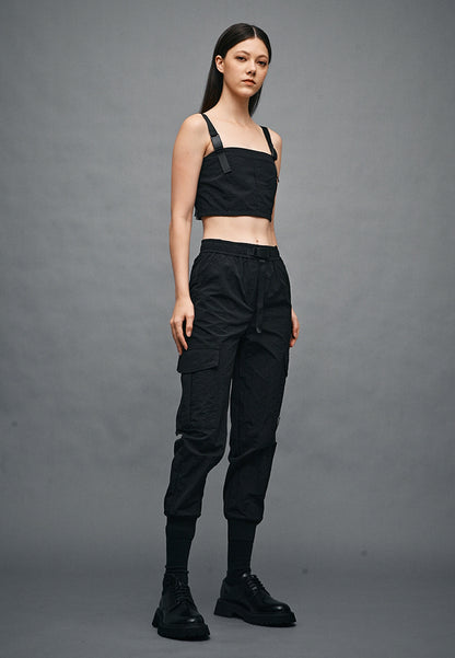 Women Long Pants Jogger - Black - 410317