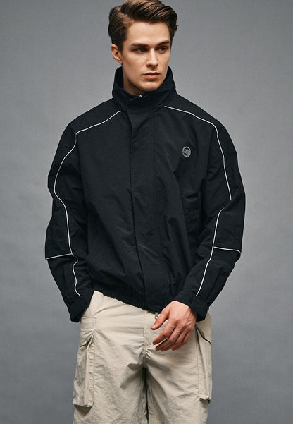 Men Oversized Jacket - Black - 410344