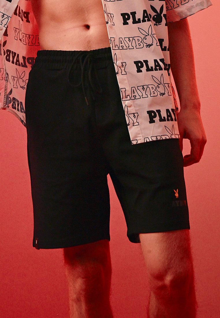 Playboy x SUB Men Short Jogger - Black - 410381