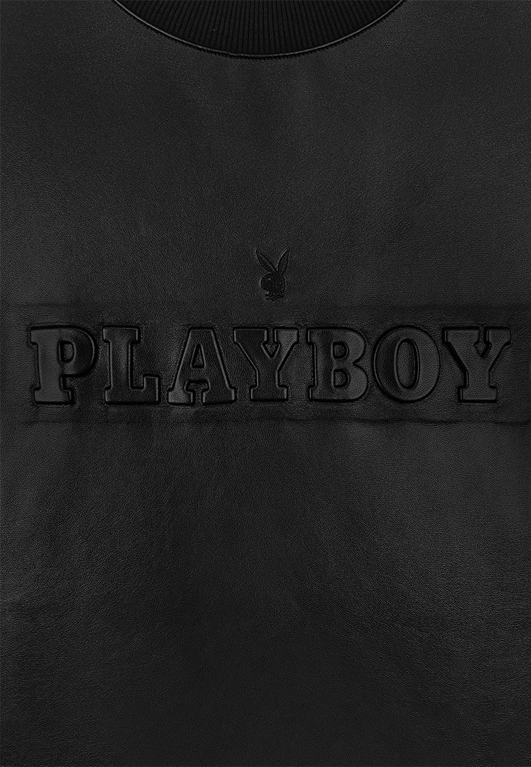 Playboy x SUB Men Oversized Short-Sleeve Fashion Tee - Black  - 410379