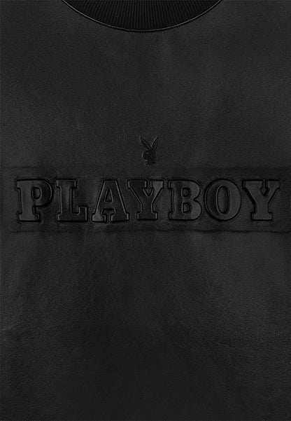 Playboy x SUB Men Oversized Short-Sleeve Fashion Tee - Black  - 410379