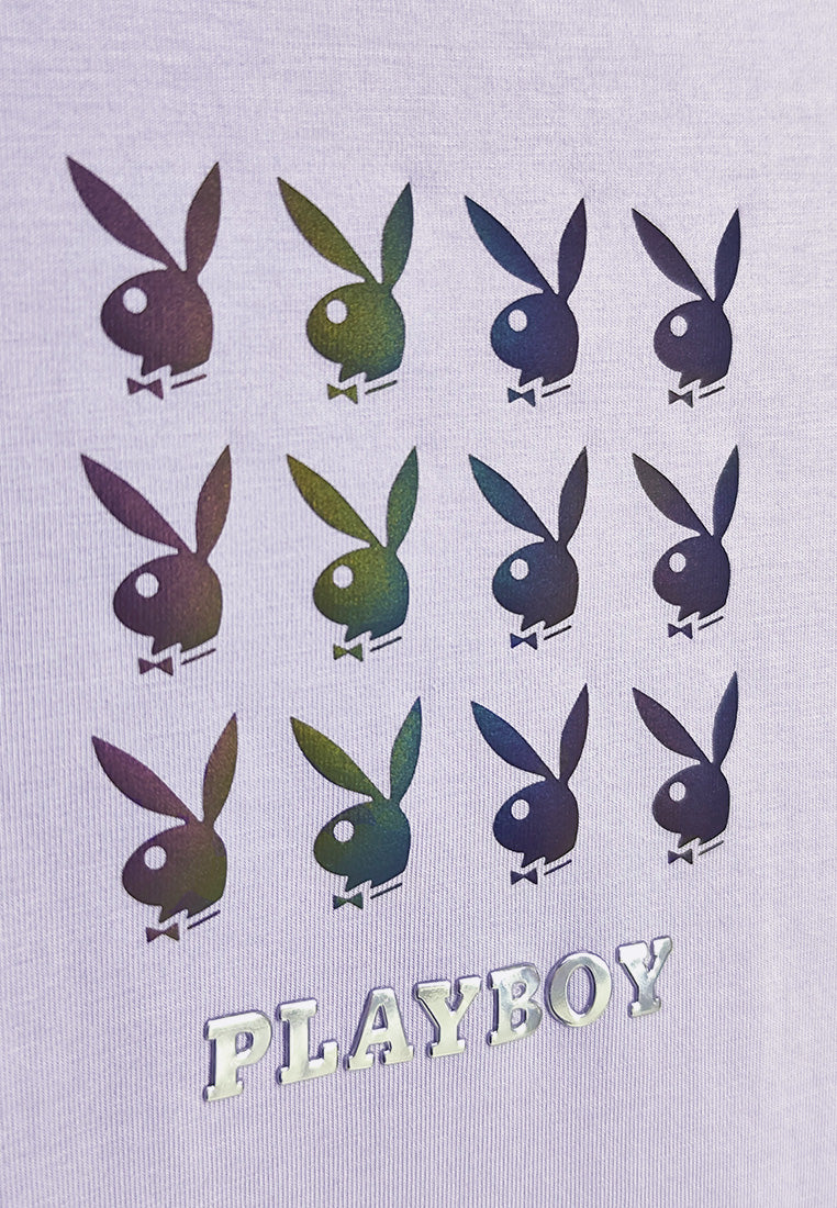 Playboy x SUB Women Short-Sleeve Graphic Tee - Purple - 410100