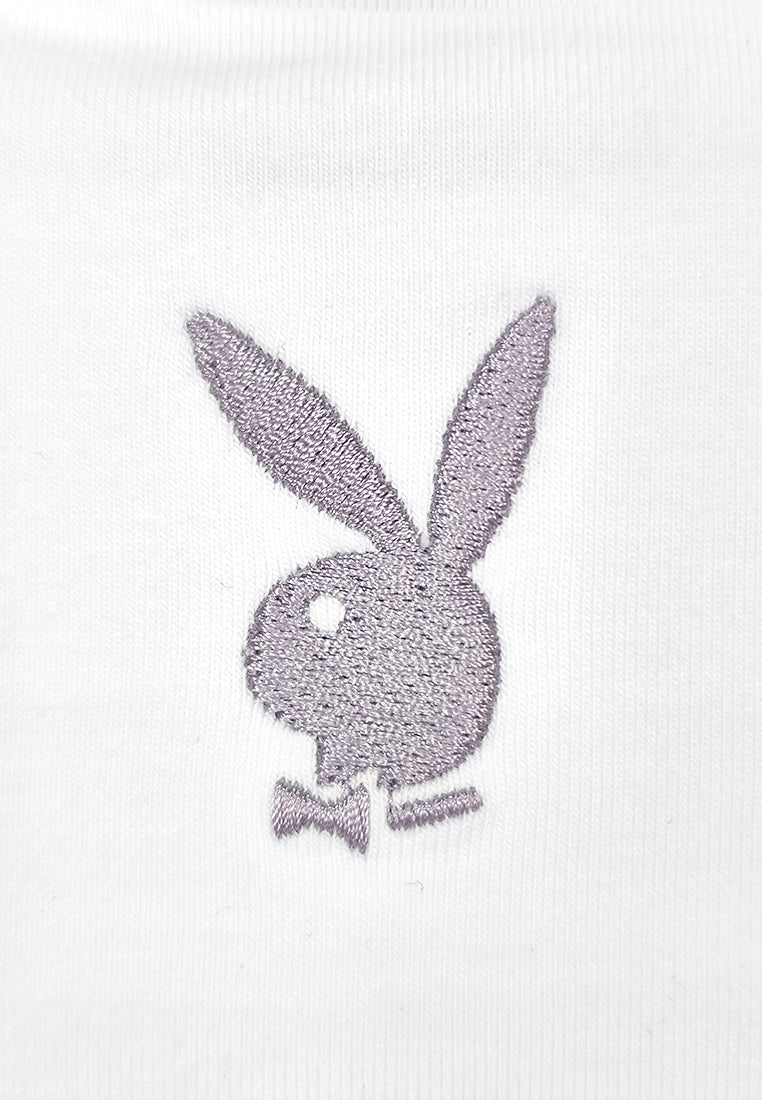 Playboy x SUB Men Oversized Short-Sleeve Fashion Tee - White - 410163