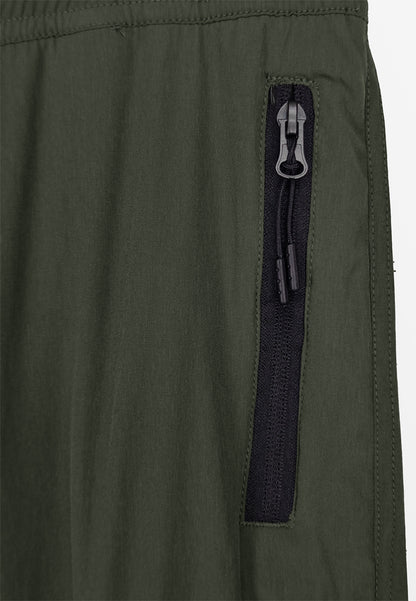 Men Woven Long Jogger - Army Green - 410056