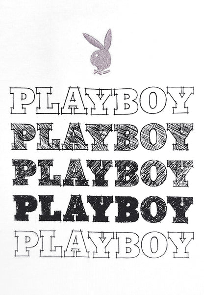 Playboy x SUB Women Short-Sleeve Graphic Tee - White - 410099