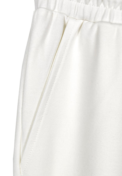 Women Wide Leg Long Jogger - White - 310206