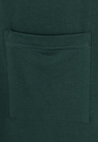 Men Oversized T-Shirt Short Sleeve - Dark Green - 410298