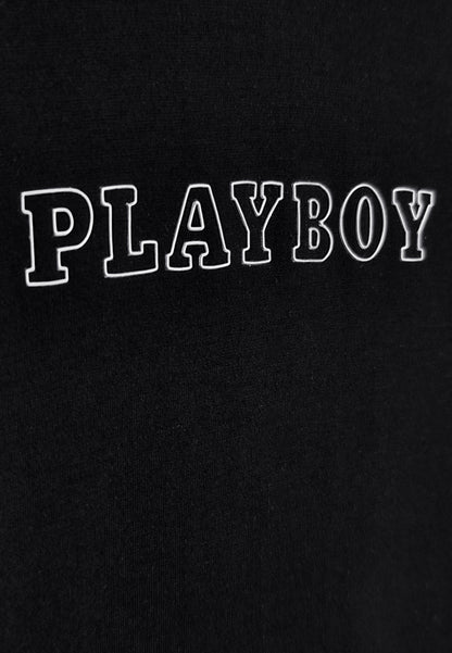 Playboy x SUB Men Short-Sleeve Sweatshirt Hoodie - Black - 410160