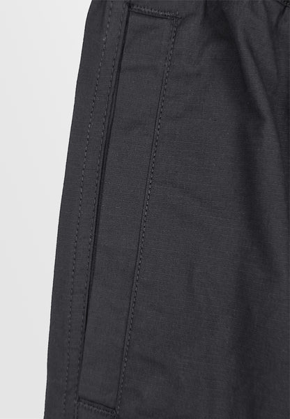 Men Long Cargo Pants - Black - 410092