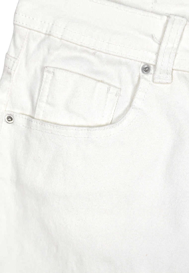 Men Short Jeans - White - 310212