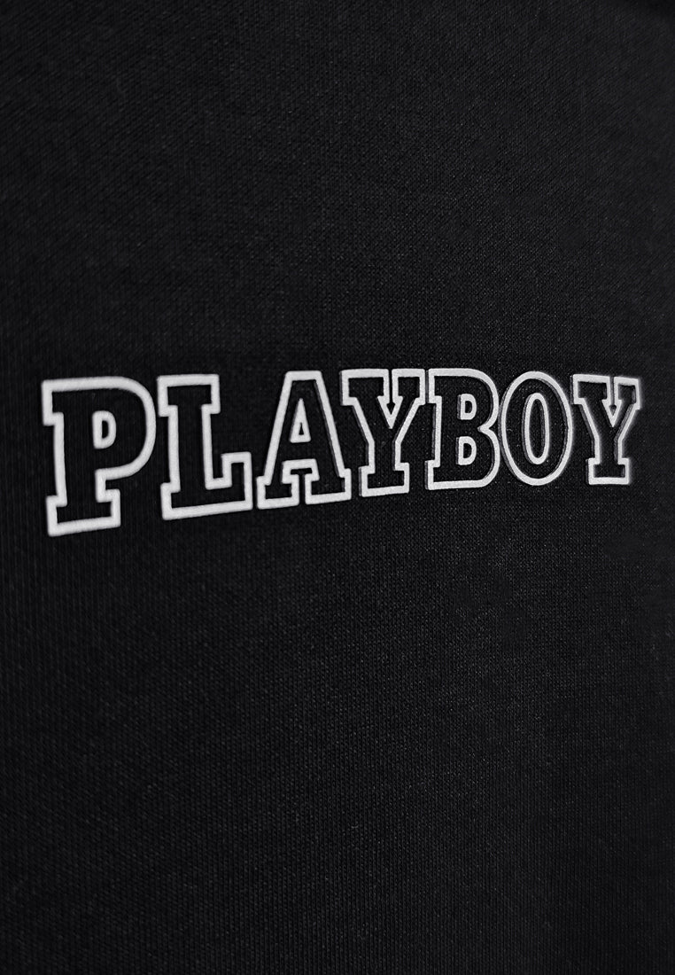 Playboy x SUB Men Long-Sleeve Sweatshirt Hoodies - Black - 410154