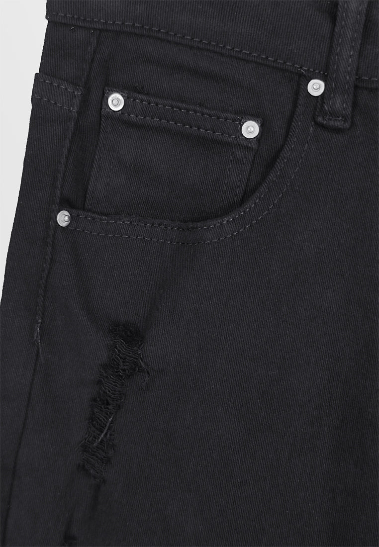 Men Short Jeans - Black - 410200