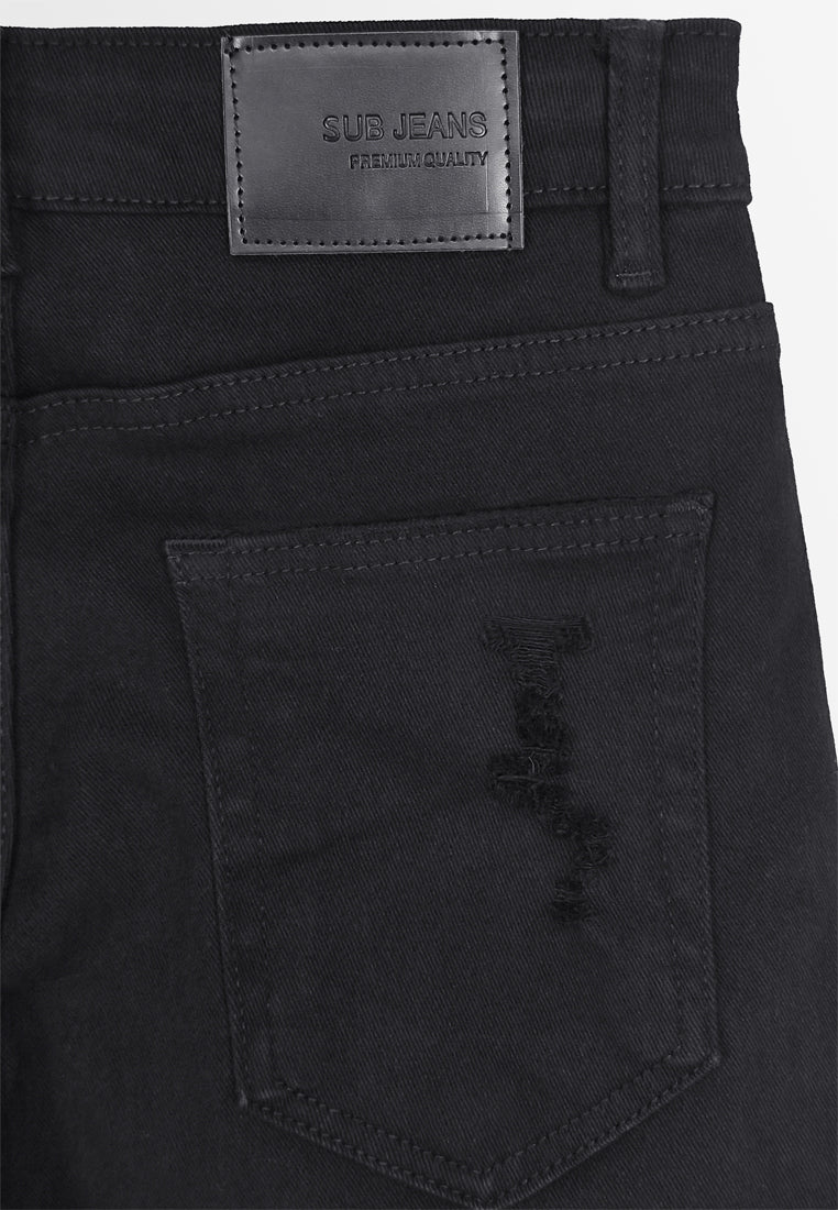 Men Short Jeans - Black - 410200