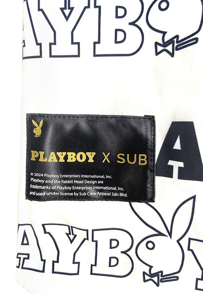 Playboy x SUB Men Oversized Short-Sleeve Shirt - Black - 410375