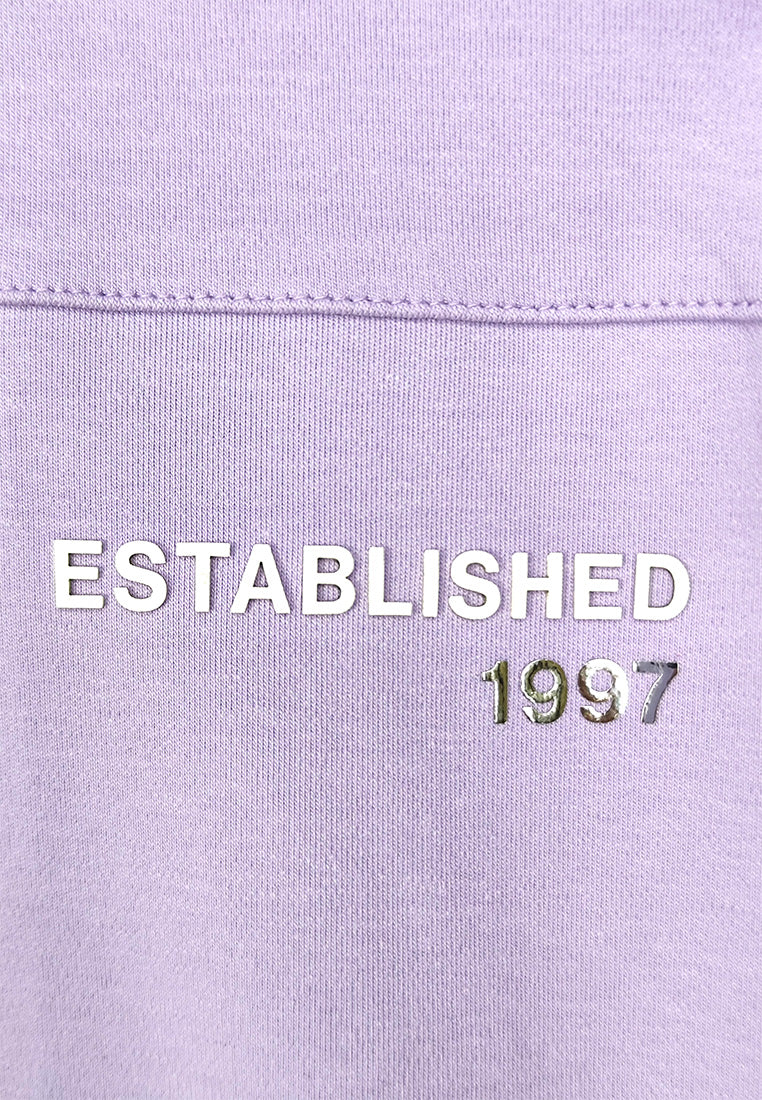 Men Oversized T-Shirt Short Sleeve - Purple - 410323